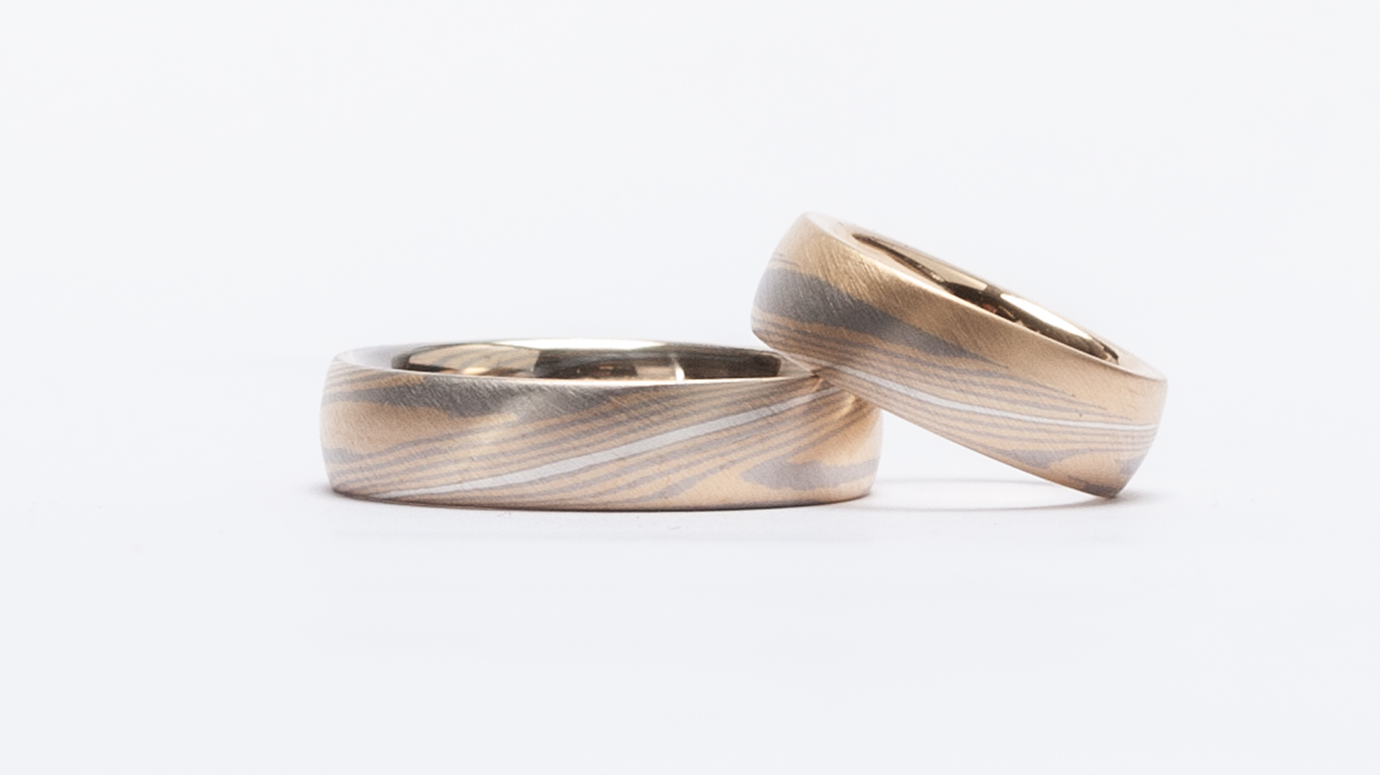 Mokume gane wedding - uniquely beautiful. in Berlin.