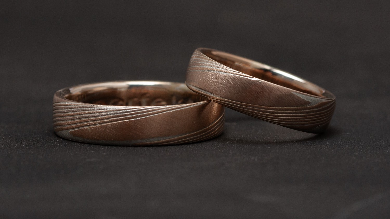 Aura Mokume Gane – Detailansicht Maserung