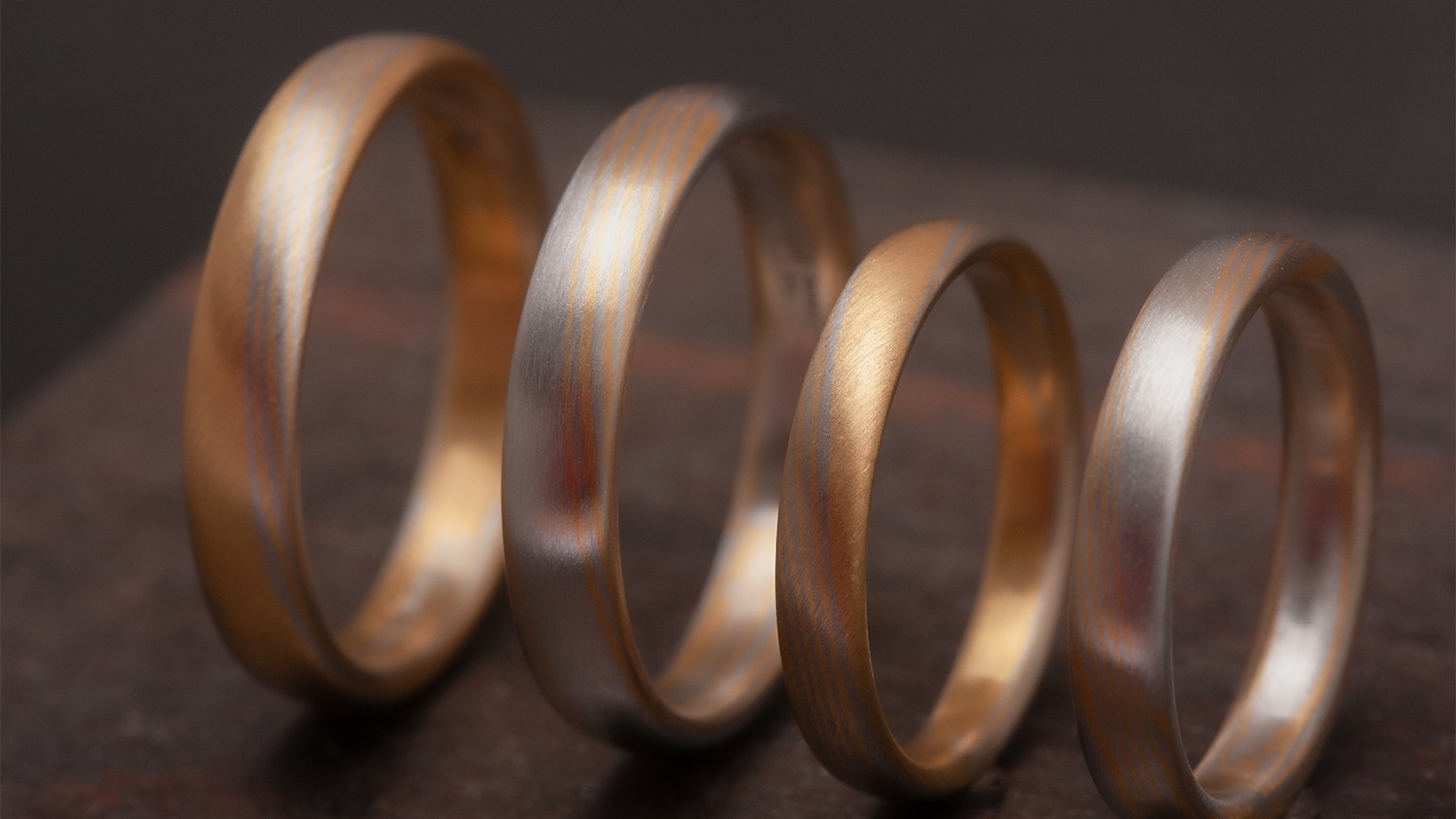 Sol Mokume Gane – Verschiedene Maserungen