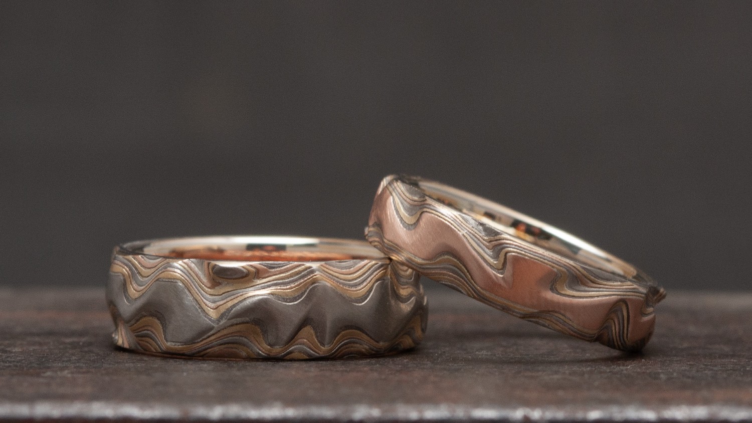 Topo Mokume Gane – Seitenansicht