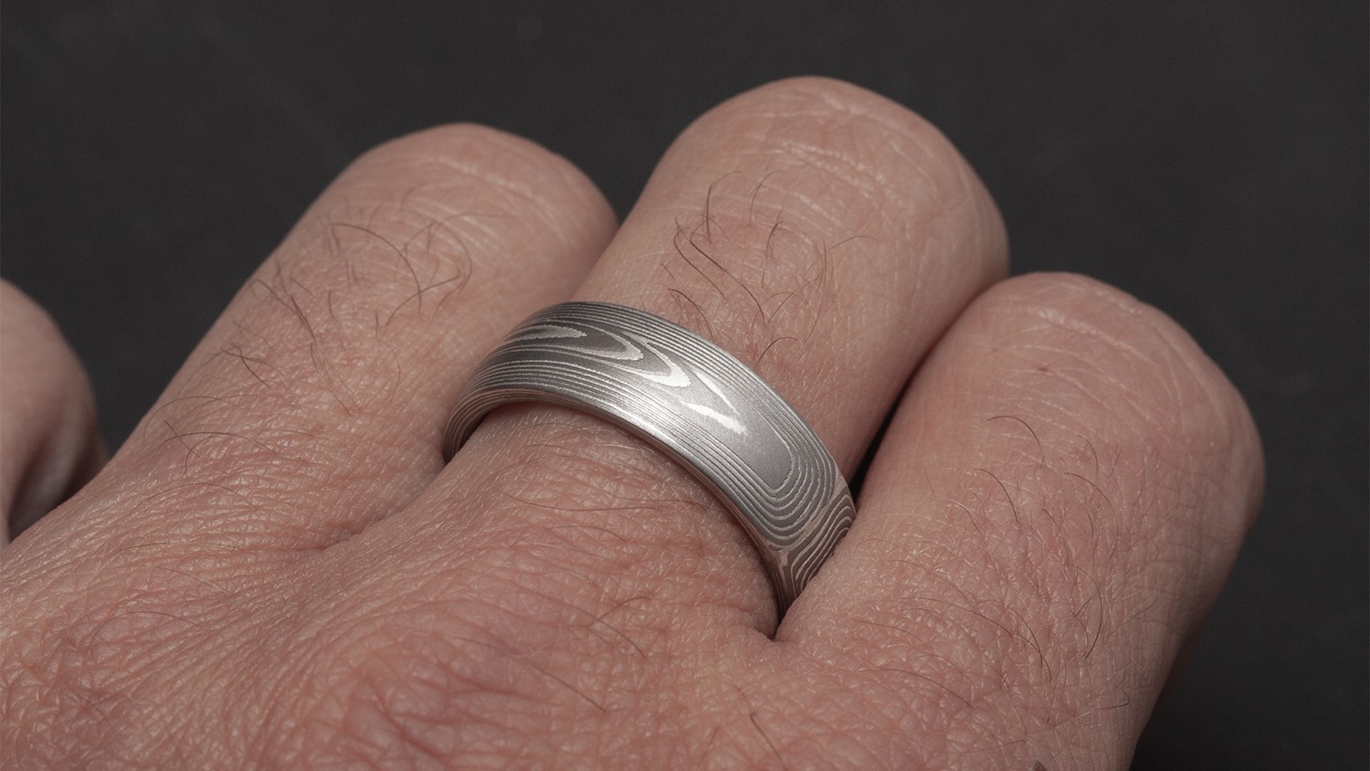 Wood Mokume Gane – Detailansicht Holzmaserung