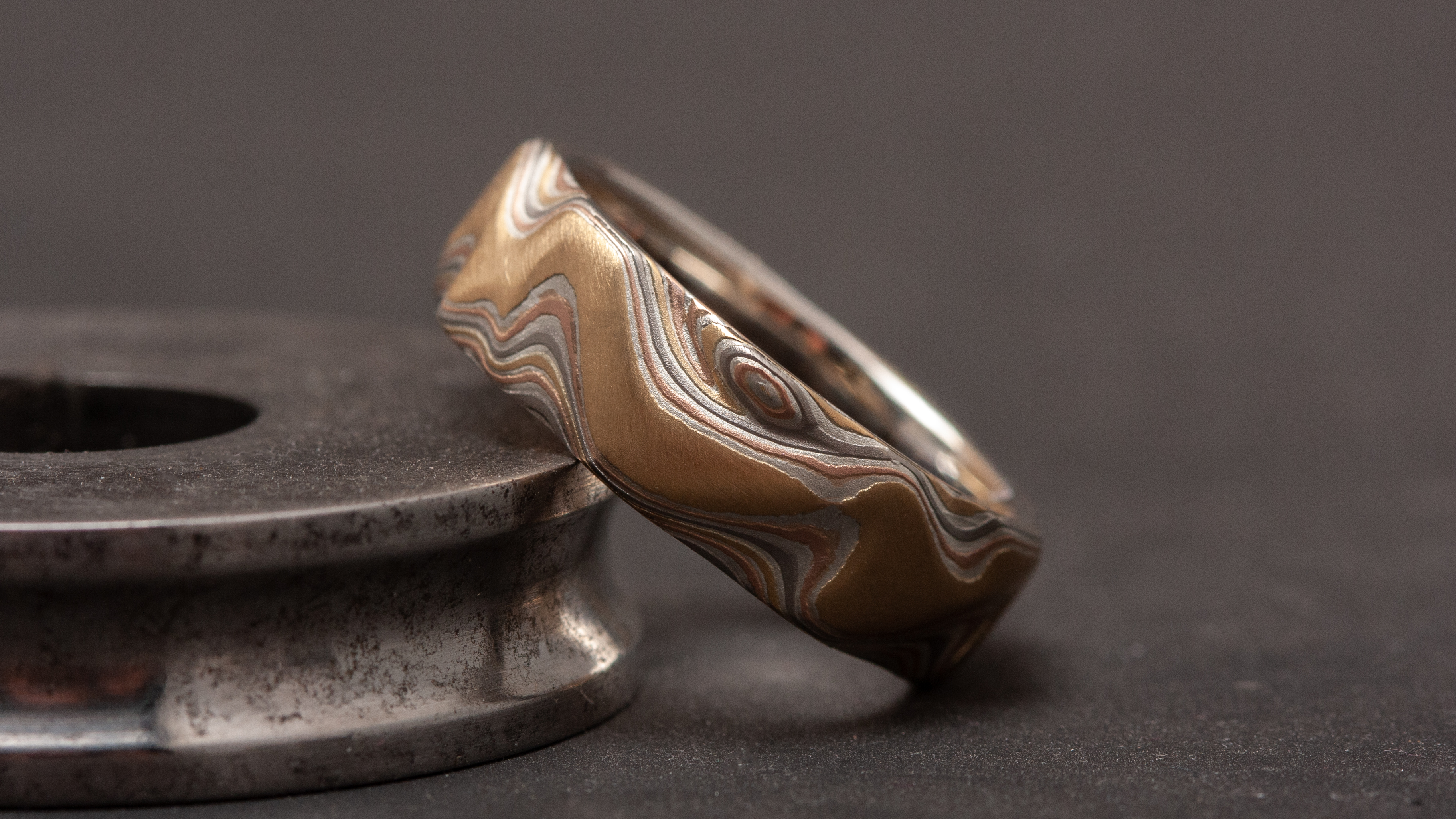 Mokume Gane Modell Topo - Topografische Muster